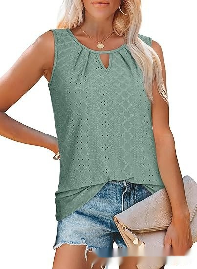 Womens Loose-fitting Casual Sleeveless Top - Image 2