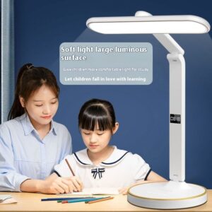 Student Reading Dormitory Folding Bedside Charging Smart Clock Eye Protection Desk Lamp