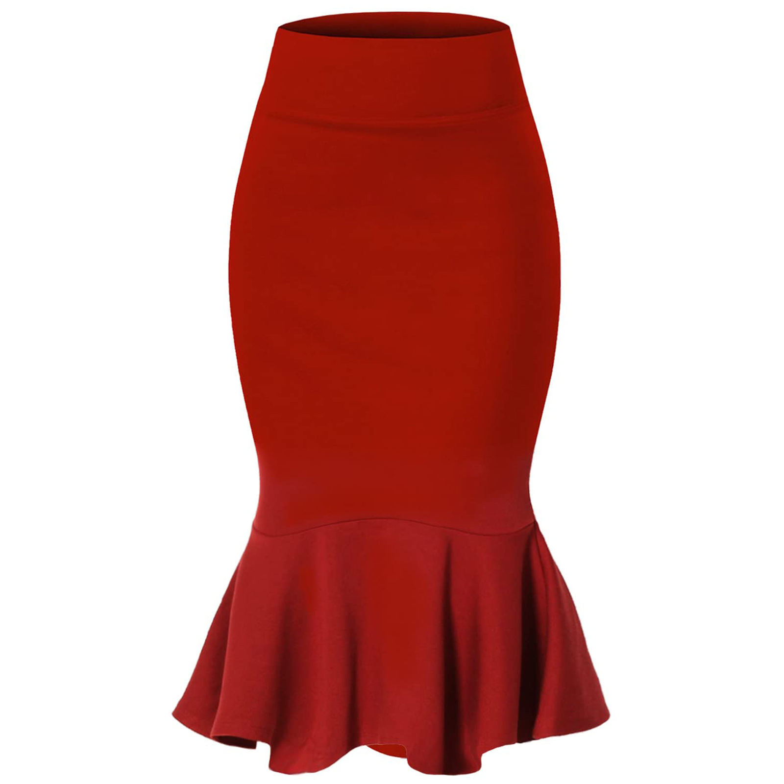 Womens Elegant Figure-flattering High-waisted Mermaid Skirt - Image 8