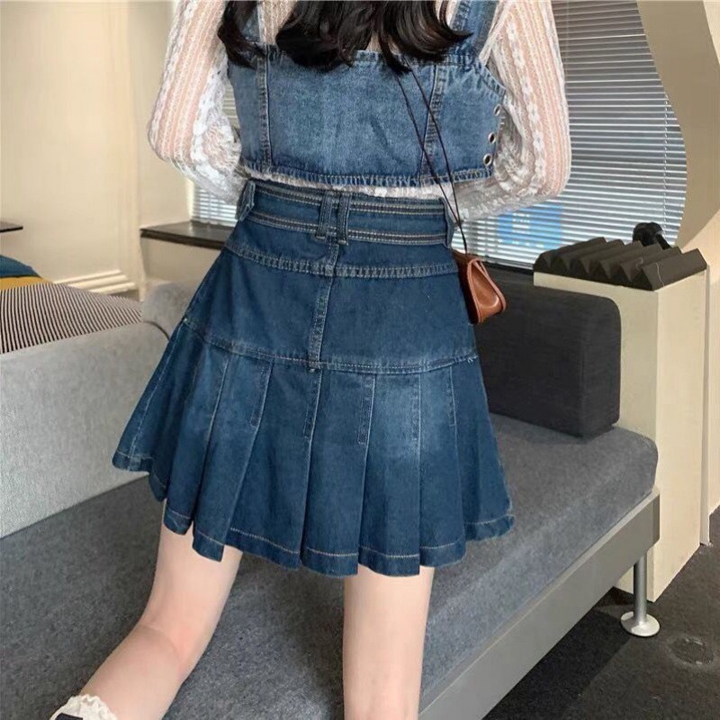 Plus-size High-waisted Figure-flattering A-line Pleated Skirt For Petite Women - Image 2